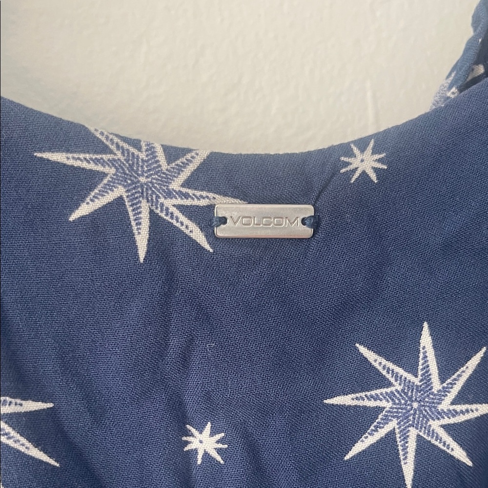 Volcom Navy Star Pattern Jumpsuit - image 7